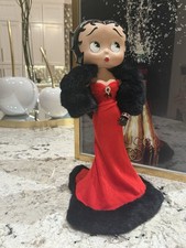 Vintage Betty Boop Scarlet  Splendor Danbury Mint 16" Tall with Stand Marked