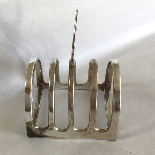 Vintage silver plated toast - vintage,