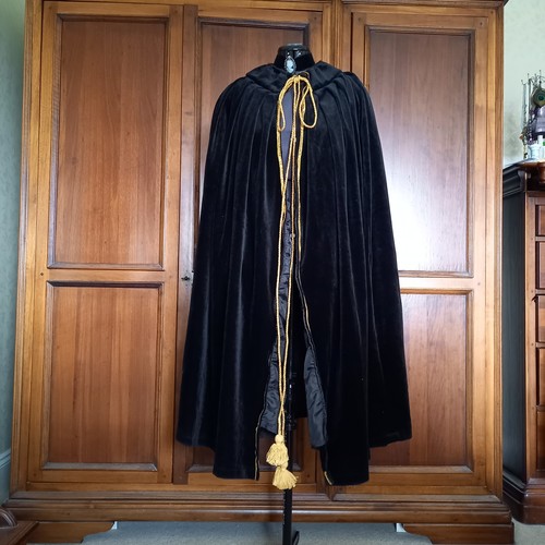 Velvet cloak adult black - velvet, cloak,