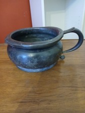  PEWTER CHAMBER POT - 18th century or possibly older. Child sized