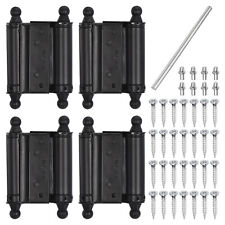 Spring Hinges, 4Pcs 3" - Adjustable Buffer Double Action Self-Closing Door Hinge