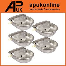 5x Stainless Steel Water Trough Bowl Automatic Drinking Drinker Dog Horse Sheep