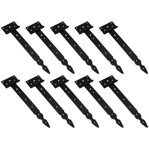 Hinge black steel - steel, tee