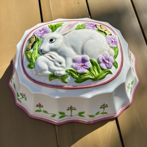 Vintage ceramic jelly mold - vintage,