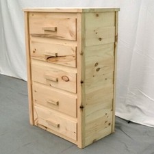 Unfinished 5 Drawer Dresser-