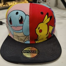 Difuzed Pokémon Snapback –Pikachu Gengar Squirtle Psyduck Multicolour Cap
