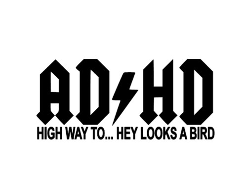 Adhd sticker decal van - adhd, sticker/decal