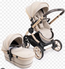Ex-Display ICandy Peach 7 Pushchair & Carrycot Set In Biscotti Beige RRP £1,075