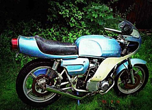 Metal sign rickman kawasaki - sign,