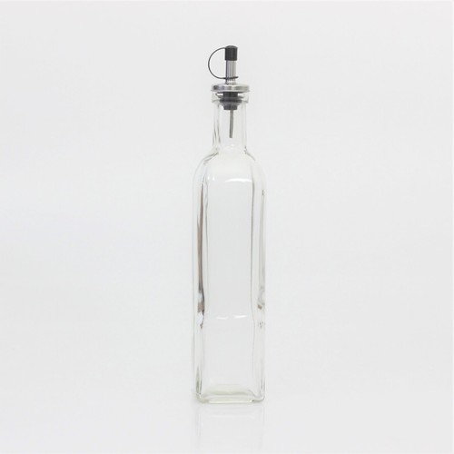 Clear glass olive cooking oil - glass,