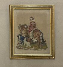 Antique Victorian Tapestry Of