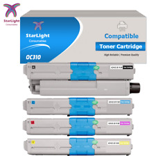 4 Toner Cartridge Compatible With OKI C310dn C310n C330dn C510dn C511 C511dn