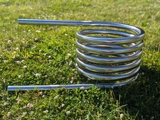 32mm water heater coil - stainless steel - bathtub, stock tank, barrel, UK made