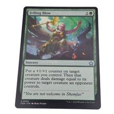 Felling Blow: Sorcery  MTG Magic The Gathering Foundations Card 2024