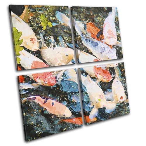 Koi carp pond fish - koi, paint