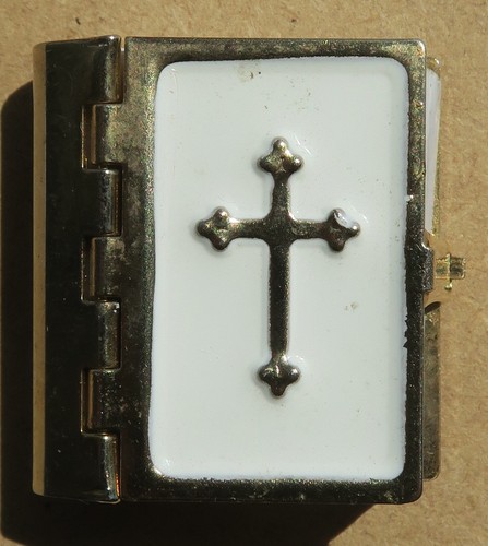 Vintage miniature locket holy - vintage,
