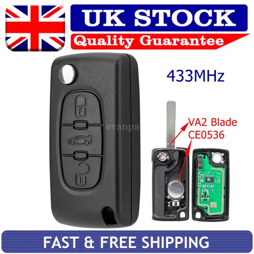 433mhz flip key fob button - key, 3