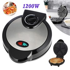 1200W Iron Heart Shaped Waffle