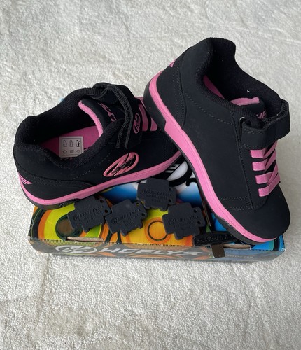 New heelys dual black pink - new,