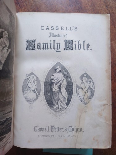 Illustrated family holy - holy, bible