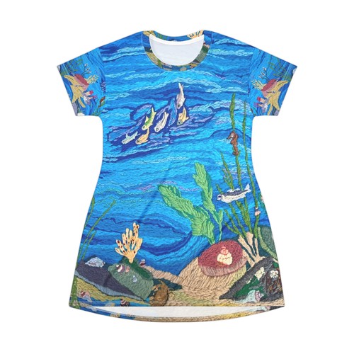 Ocean floor coral shirt - ocean,
