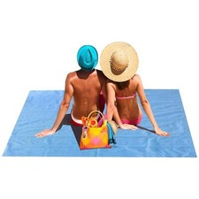Sand Free Beach Mat Outdoor Travel Camp Park Sandless Mat Foldable Rug Blanket