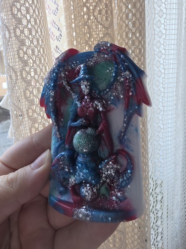 Handmade resin witch - handmade,