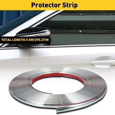Protective Chrome Trim Molding Strip Fit For Car Door Self Adhesive 750cm*10mm
