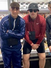 Nike Vintage Rare Slayer Windbreaker Track Suit Jacket Trackies Blue Glanz Med