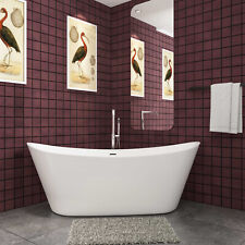 Double Ended  Bathtub White Acrylic 1700x720mm  Modern Freestanding High Quality