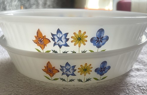 Phoenix folk flowers - folk, opalware