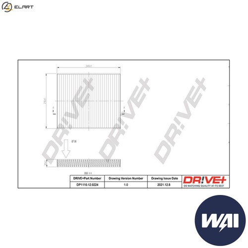 Filter cabin air - filter,