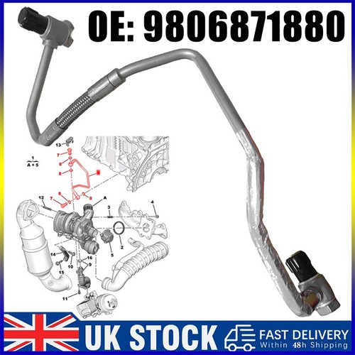 Turbo oil feed pipe - turbo, for