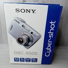 SONY DSC-500 CYBER-SHOT CAMERA IN BOX - NOT TESTED - RARE RETRO CAMERA - SPARES