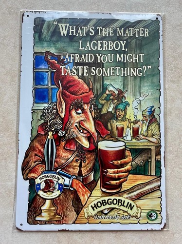 Hobgoblin lagerboy metal sign - hobgoblin,