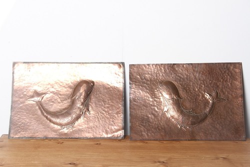 Art nouveau copper wall - copper,
