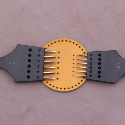 Leathercraft round hole black - leathercraft,