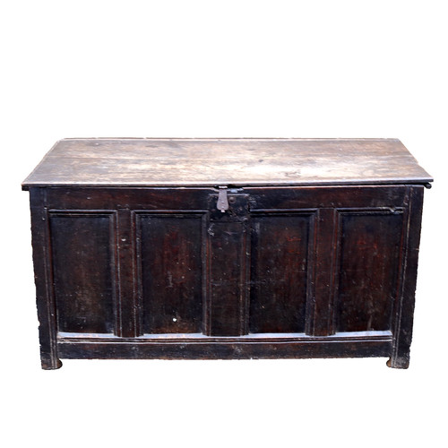 Antique coffer oak 17th - antique,
