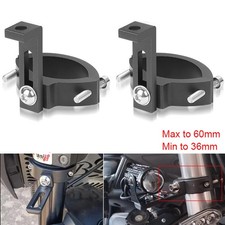 2X Motorcycle Fork Mount Bracket Clamp Holder For Spotlight Fog Drive Head Light