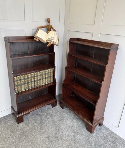 Pair antique mahogany - pair,