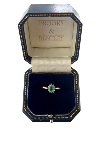 9ct gold emerald - gold, &
