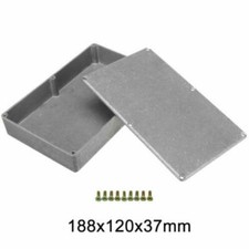 Diecast Aluminium Electronics Project Box Case Enclosure Silver Various Sizes