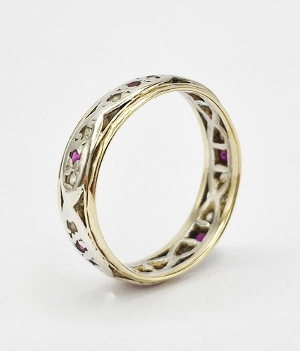Vintage 9ct gold silver - vintage, ruby