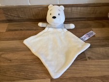 George Winnie The Pooh Bear Soft Toy Comforter Blankie Soother White UNUSED
