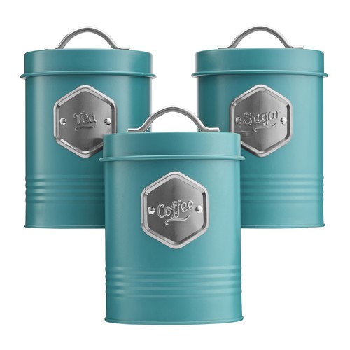 Tea coffee sugar canisters - &,
