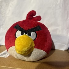 Red Angry Bird Labelled 5"