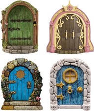 4 Pcs Fairy Door, Miniature