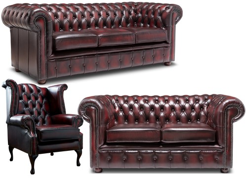 Chesterfield sofaand chair - sofaand,
