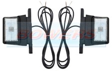 Rubbolite White Front Marker Lights For Ifor Williams Trailer Horse Box