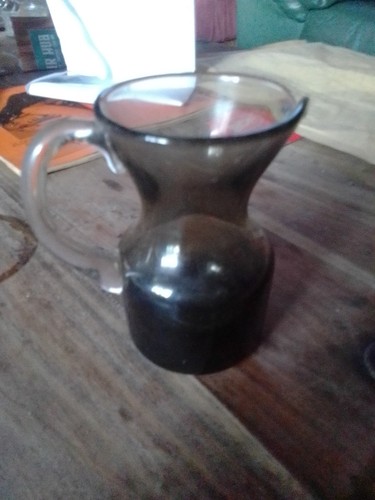 Krosno smokey glass jug inch - jug,
